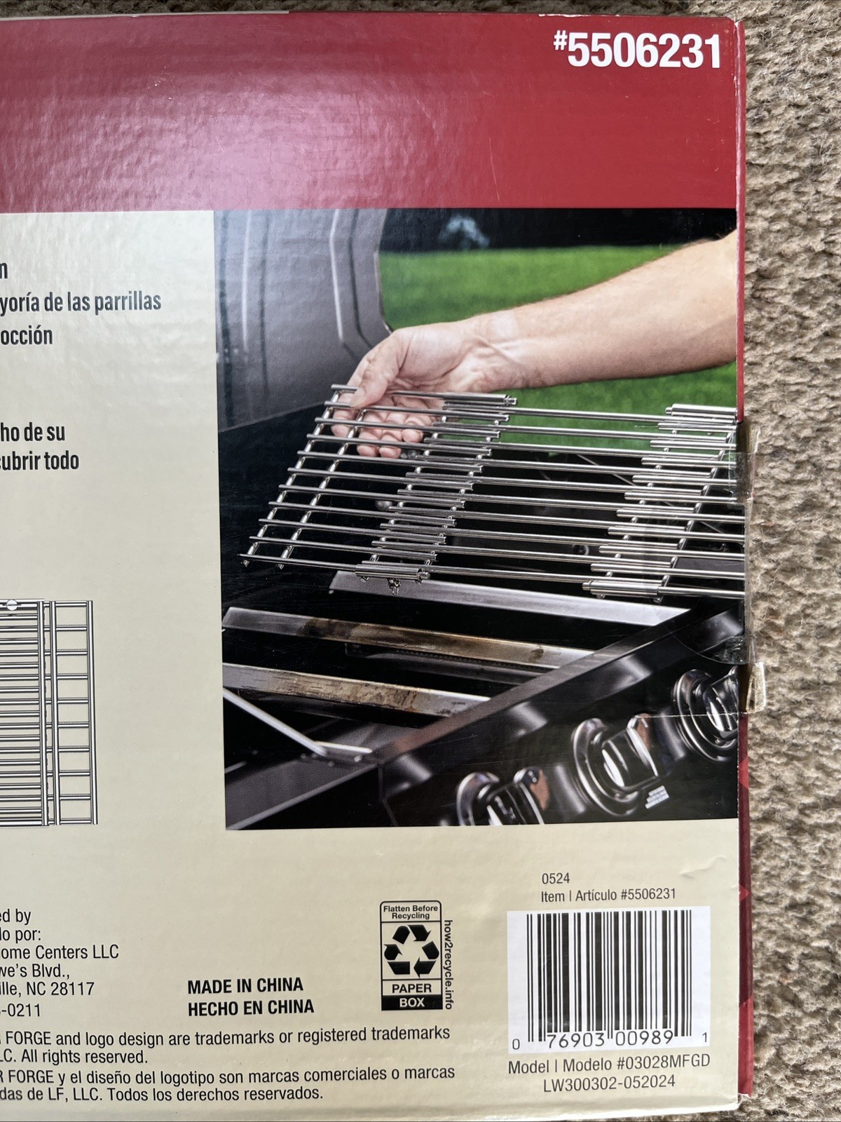 Universal Fit Expandable Stainless Steel Grate #5506231, For Grills BBQ Cooking gallery
