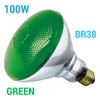 Satco S4427 GREEN Reflector Floodlight 100W BR38 120V Medium E26 Base 100BR38/G gallery