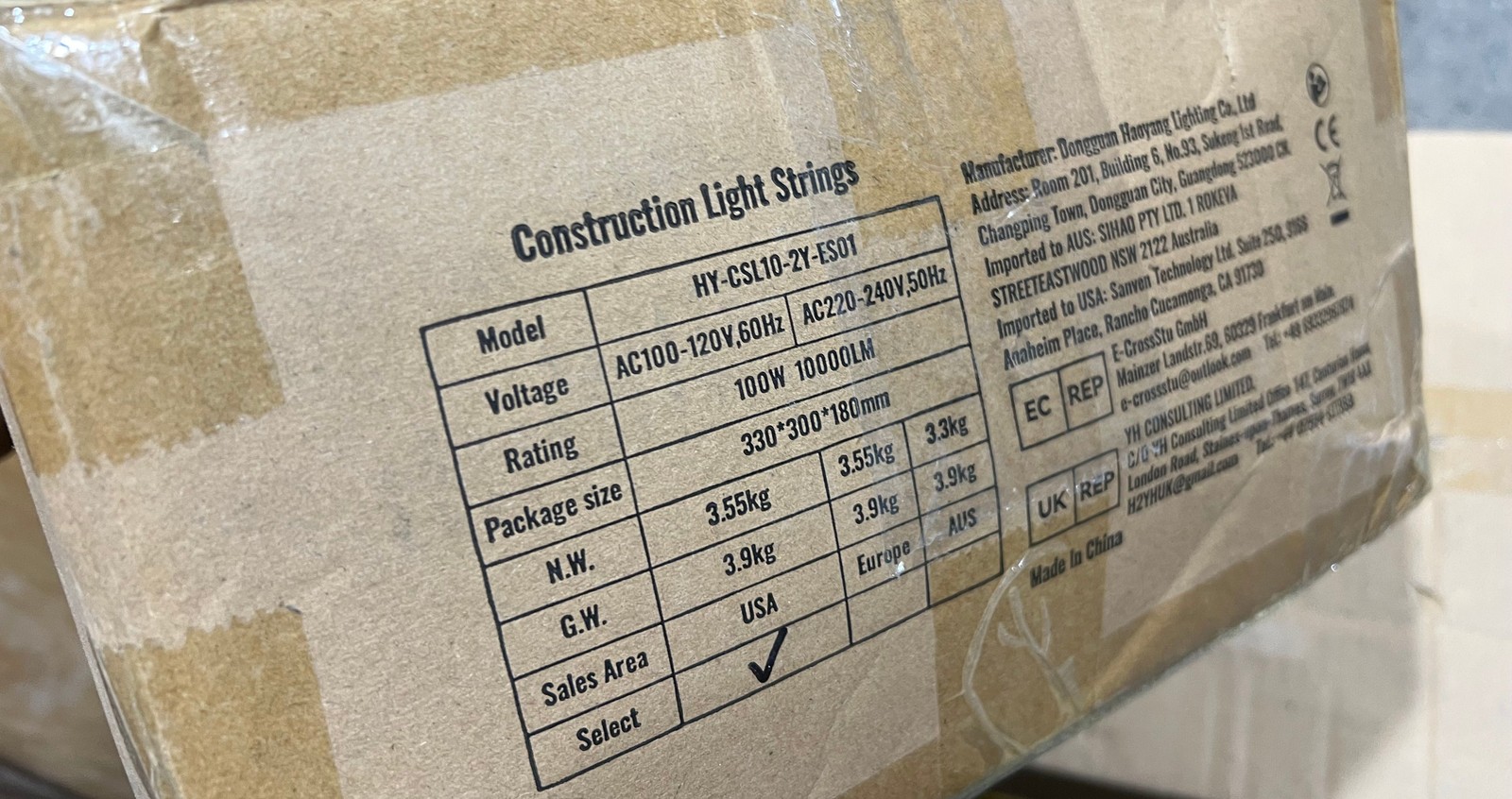 Vevor 100 ft. Construction String Lights 100W 10000LM 10PCs String Work Light gallery