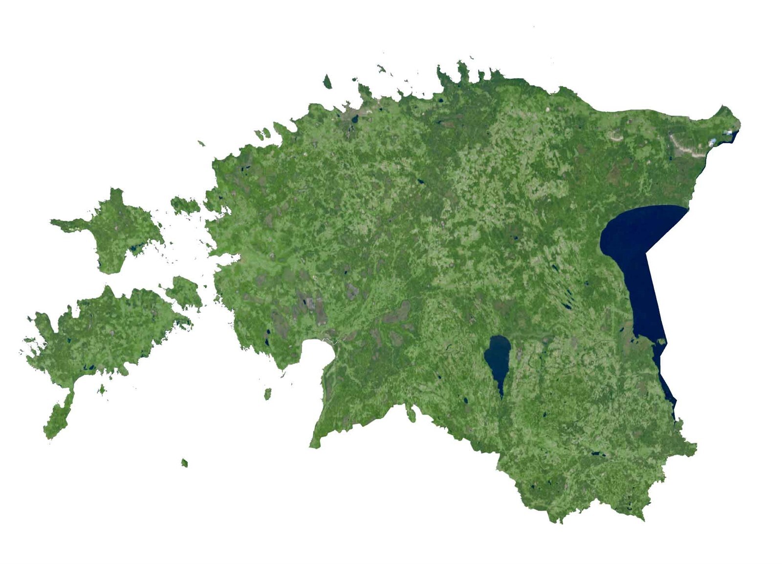 Estonia Sattelite Map GLOSSY POSTER PICTURE PHOTO PRINT BANNER 12480 gallery