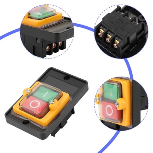 Waterproof Push Button Switch Motor, On Off Start Stop Switch Drill Press gallery