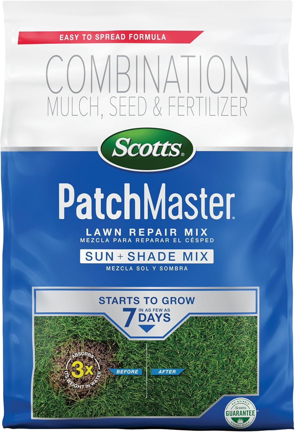 Scotts Patchmaster Lawn Repair Mix Sun + Shade Mix - Combination Grass Seed, Gra gallery
