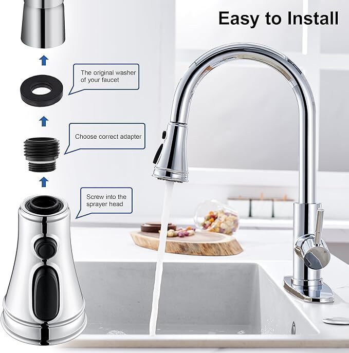 Universal Spray Head Pull Down Kitchen Faucet Replacement Part American Standard gallery