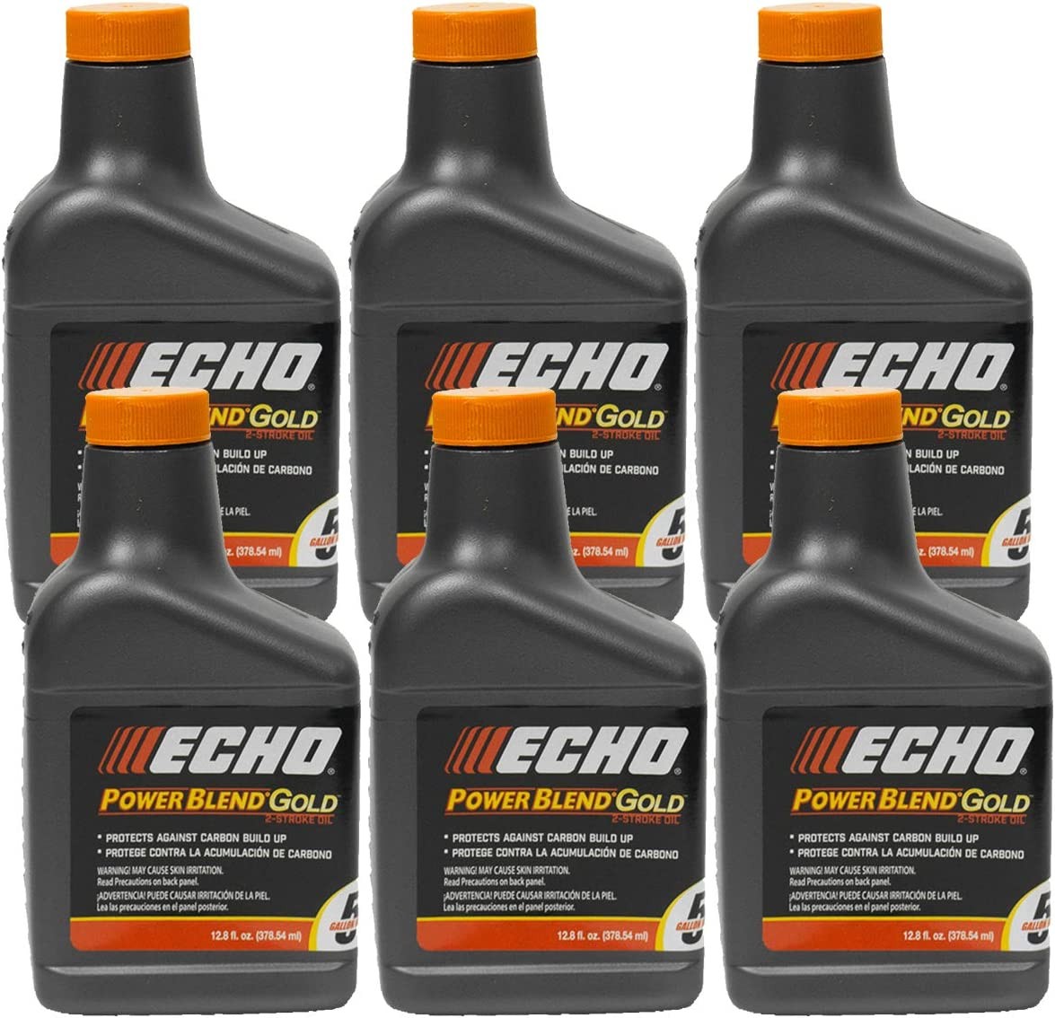 Echo PowerBlend 6 Pack 2-Stroke Engine Oil 12.8 oz Bottle 50:1 Mix 6450005S-6PK gallery