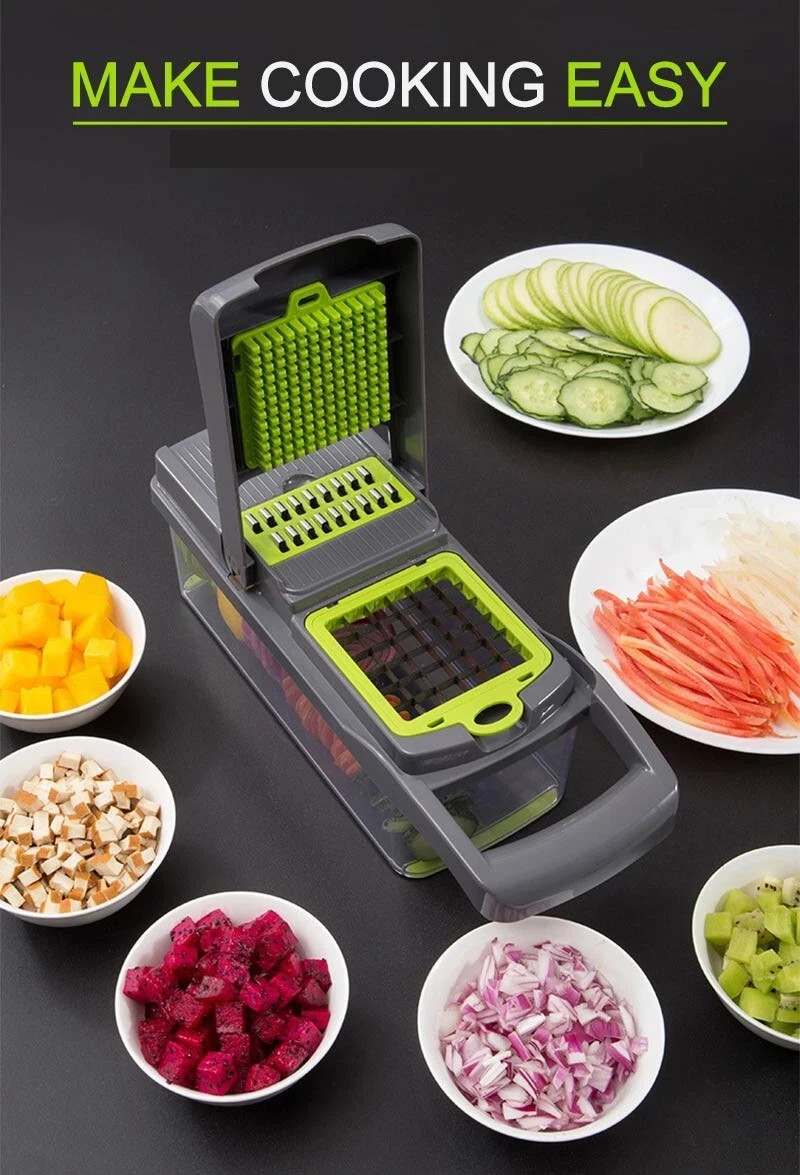 16-In-1 Vegetable Fruit Chopper Cutter Food Onion Veggie Dicer Slicer Kitchen gallery