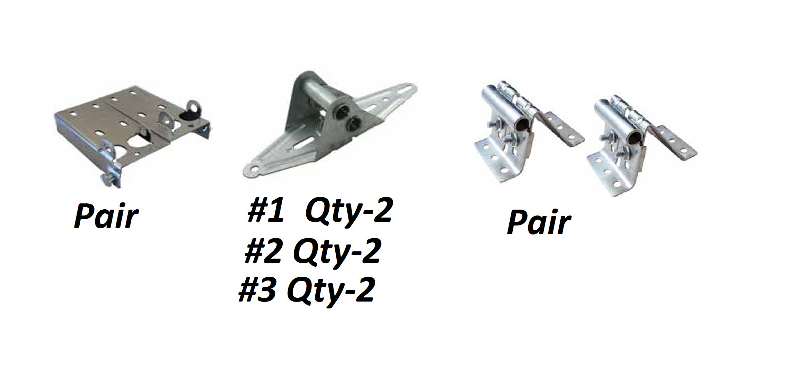 Garage door 18 Guage Hinges, Top & Bottom Brackets gallery