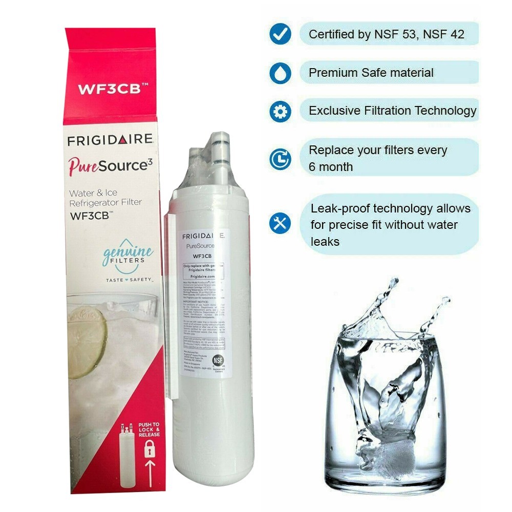 New Sealed Frigidaire WF3CB Puresource³ Refrigerator Water Filter WF3CB, 1 PACK gallery