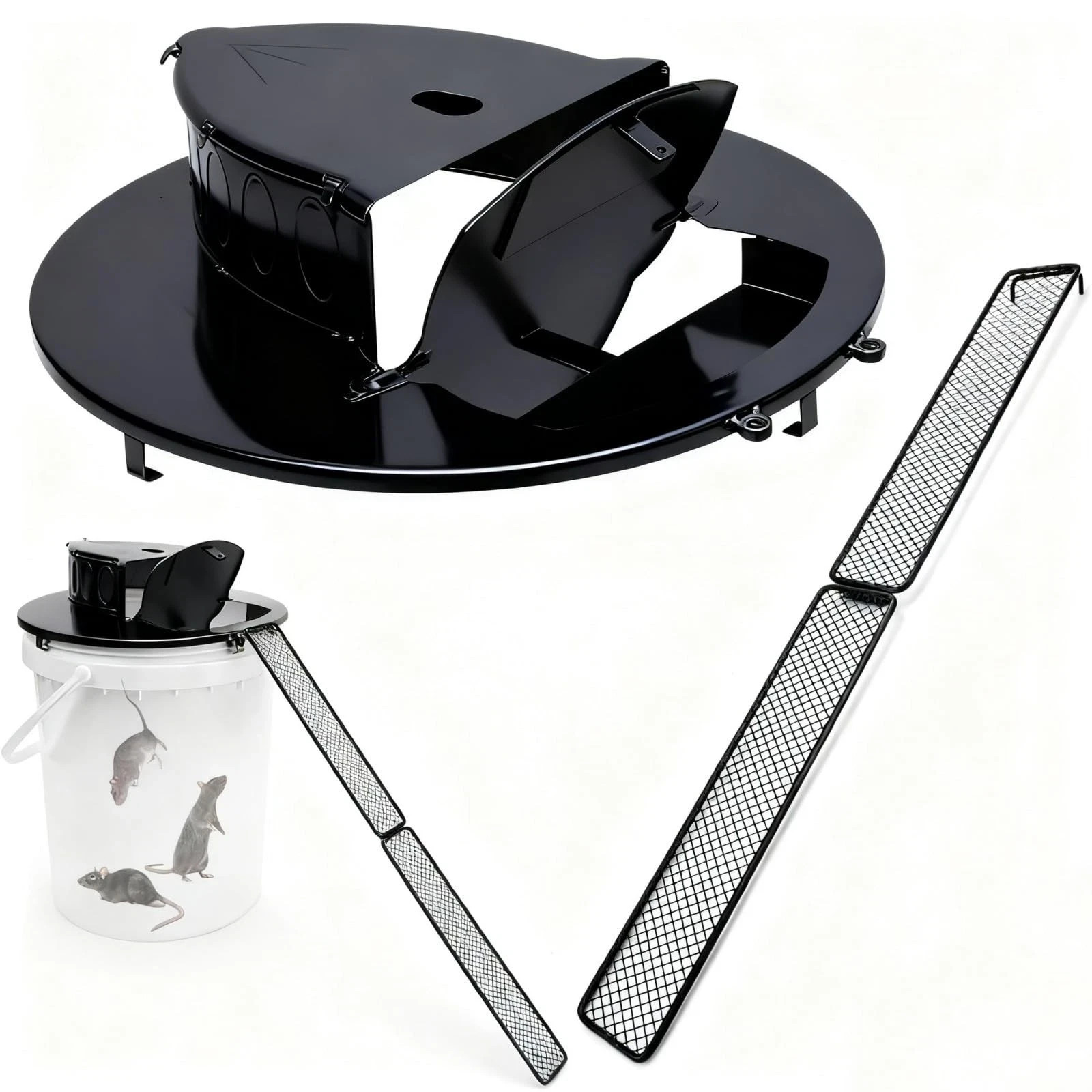 Bucket Lid Mouse Trap Metal 5 Gallon Bucket lid, Strong Material That Will No... gallery