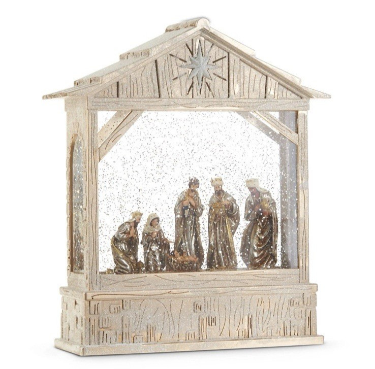 Raz Imports Nativity Musical Lighted Water Creche Christmas Figurine 10 Inch New gallery