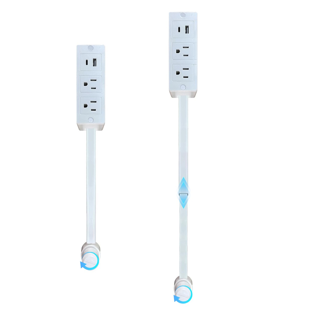 Electrical Outlet Expander Power Socket Rotating Extender Sofas Nightstands Desk gallery
