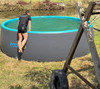 iPOOLGO Round Above Ground Pool 3.0m x 1.2m Gray/Blue Cover Ladder Pump gallery