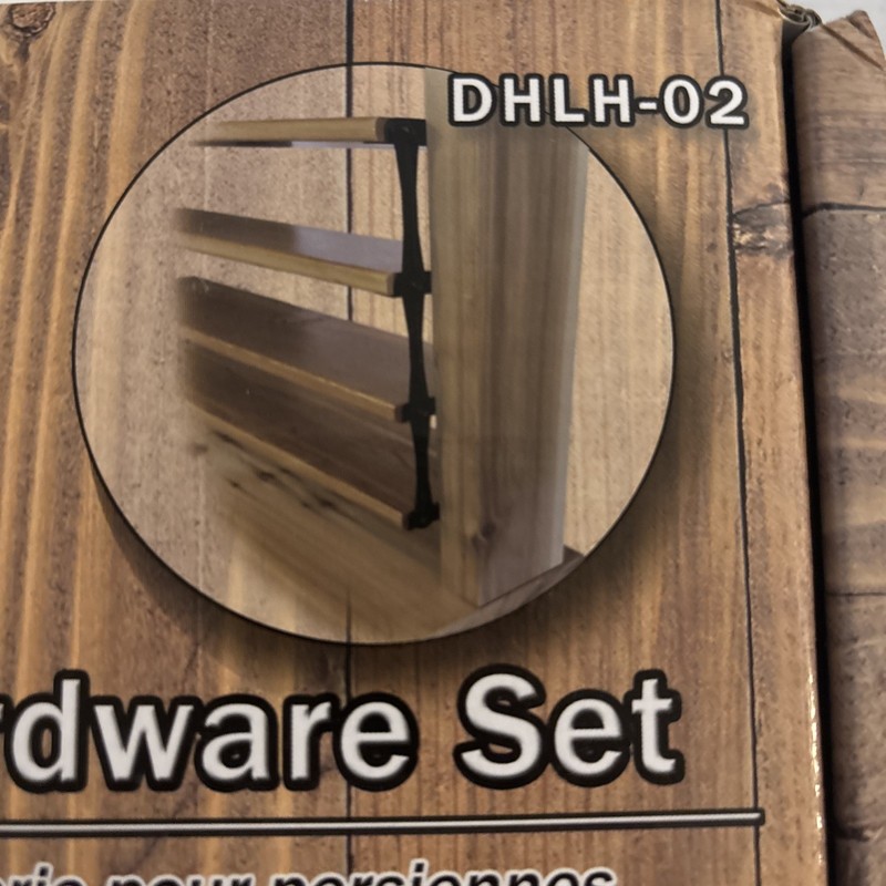 DecoRex Louvers Hardware Set Stainless Steel E Coated Black DHLH-02 For Blinds gallery