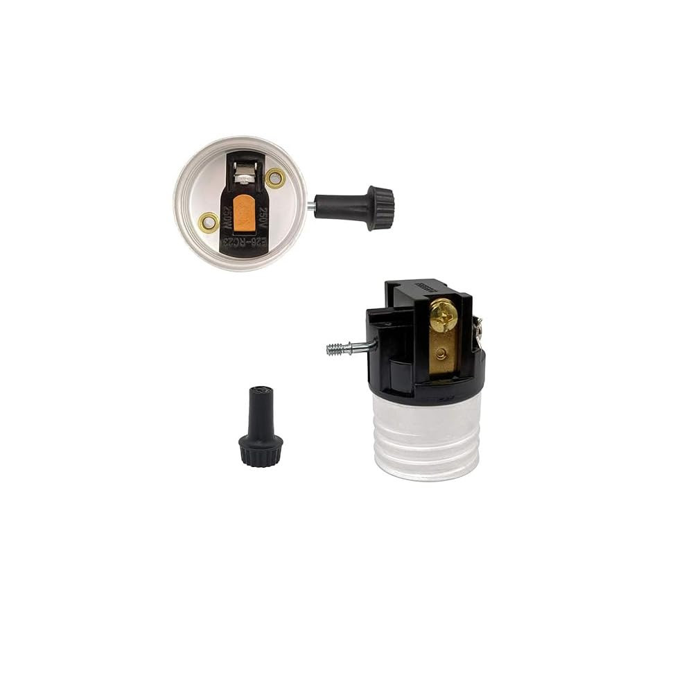 2Pack E26 Lamp Socket Replacement With On Off Switch Table Floor Lamp Repair Kit gallery