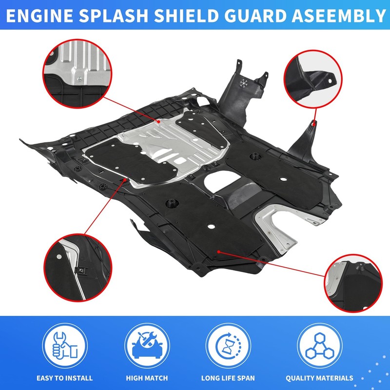 74110-TBA-A00 Engine Splash Guard Under Car Shield Cover Board, Lower Engine ... gallery