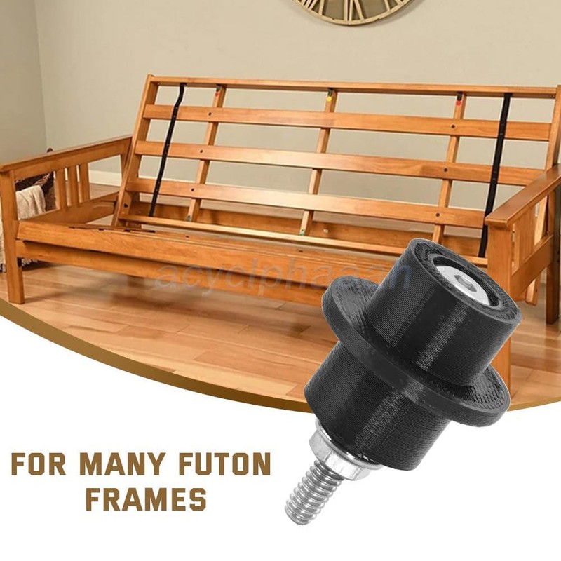 2PC Futon Frame Double Roller - Slider /Glider /Dowel Hardware Part For Any Size gallery