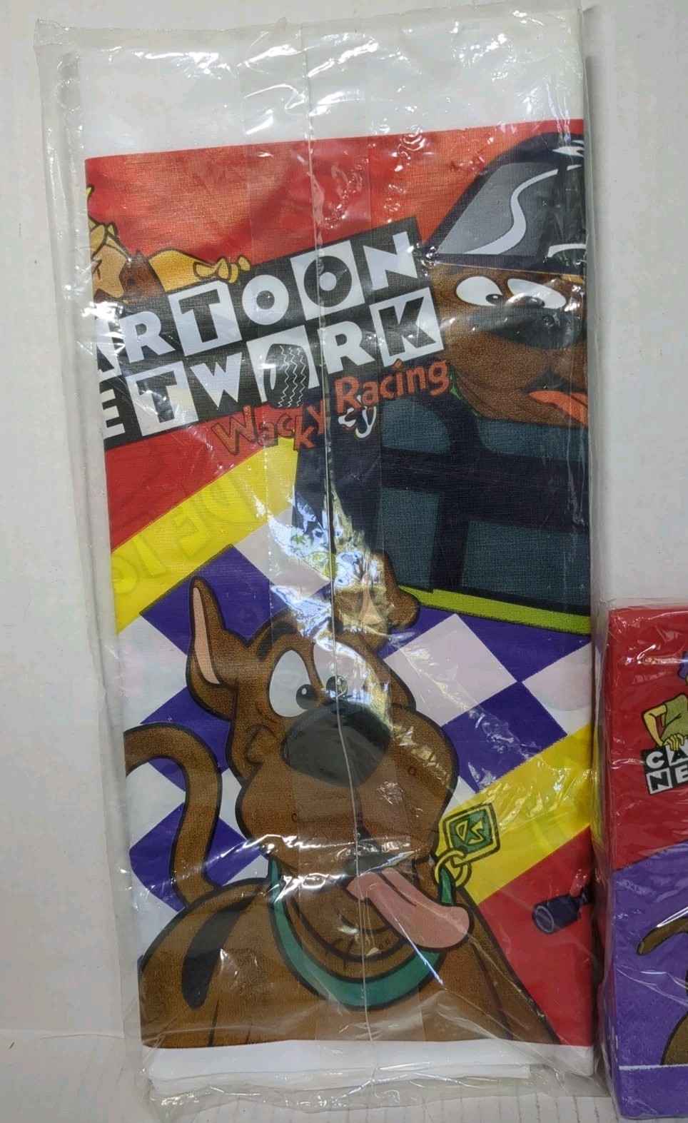Vintage 1997 Cartoon Network Wacky Racing Tablecloth Napkins Party Supplies New gallery