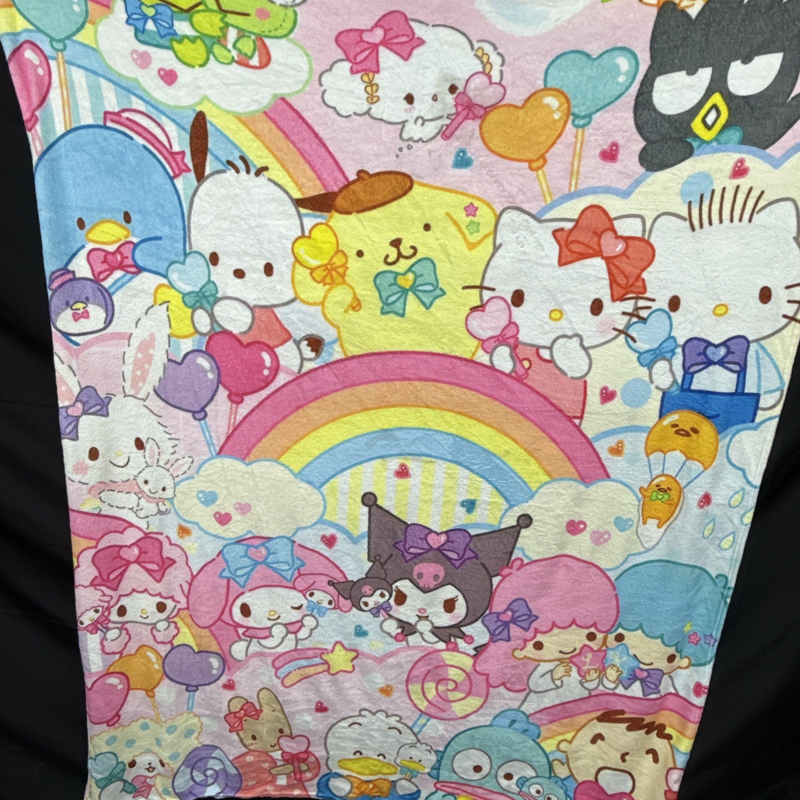 New Sanrio Hello Kitty & Friends Large Flannel Throw Blanket. Size 40in x 60in gallery