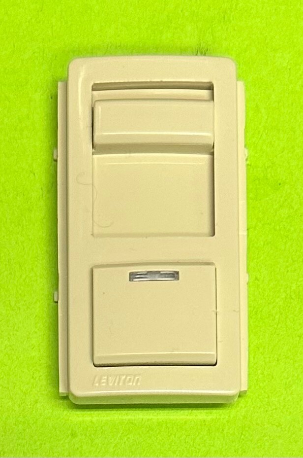 LEVITON IPKIT-I FACEPLATE IVORY FOR IPI06 PRE-SET SLIDE DIMMER gallery