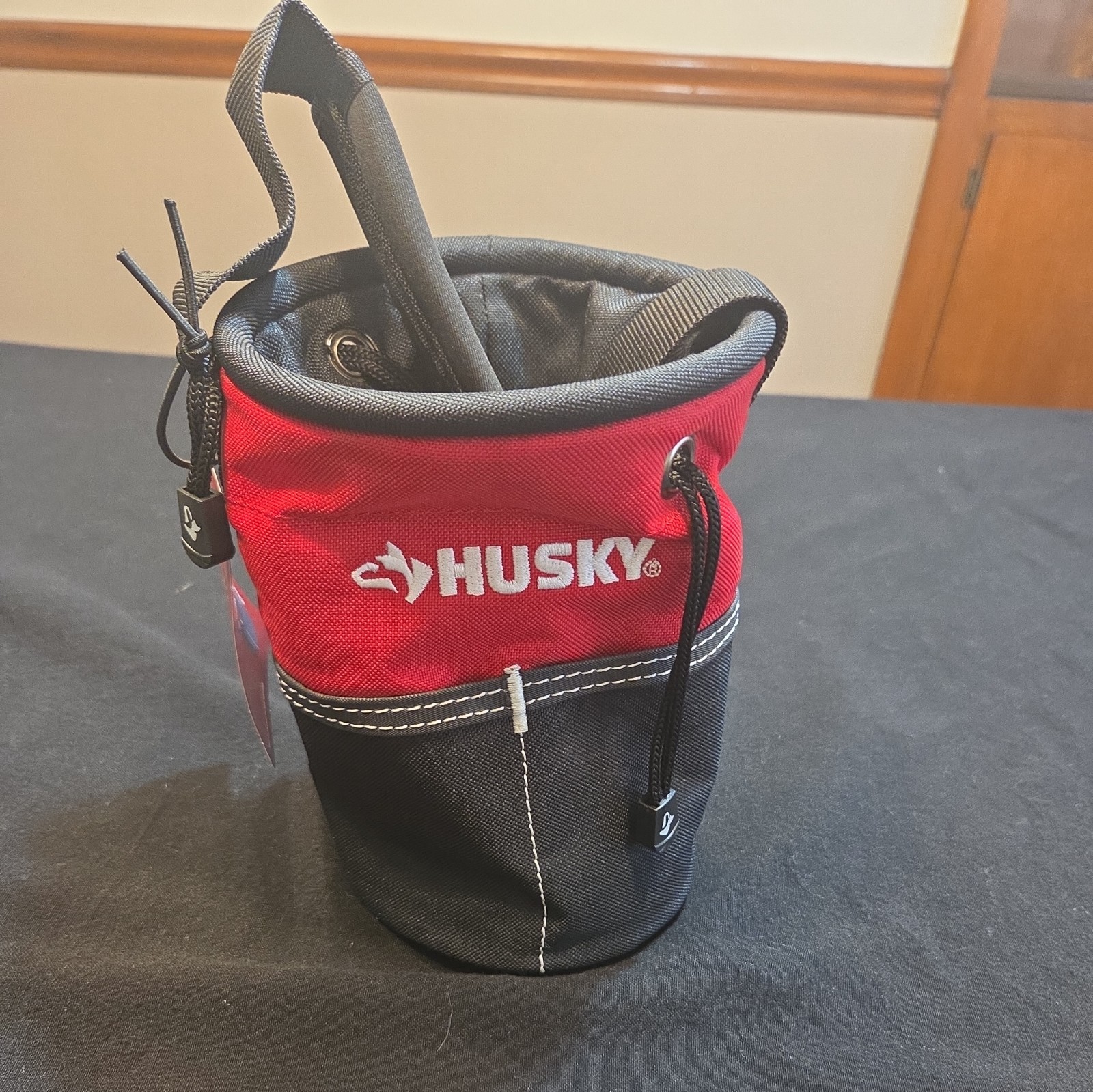 5 In Utility Sack Tool Bag 5 in. 10 Pockets Water Resistant Material - Husky gallery