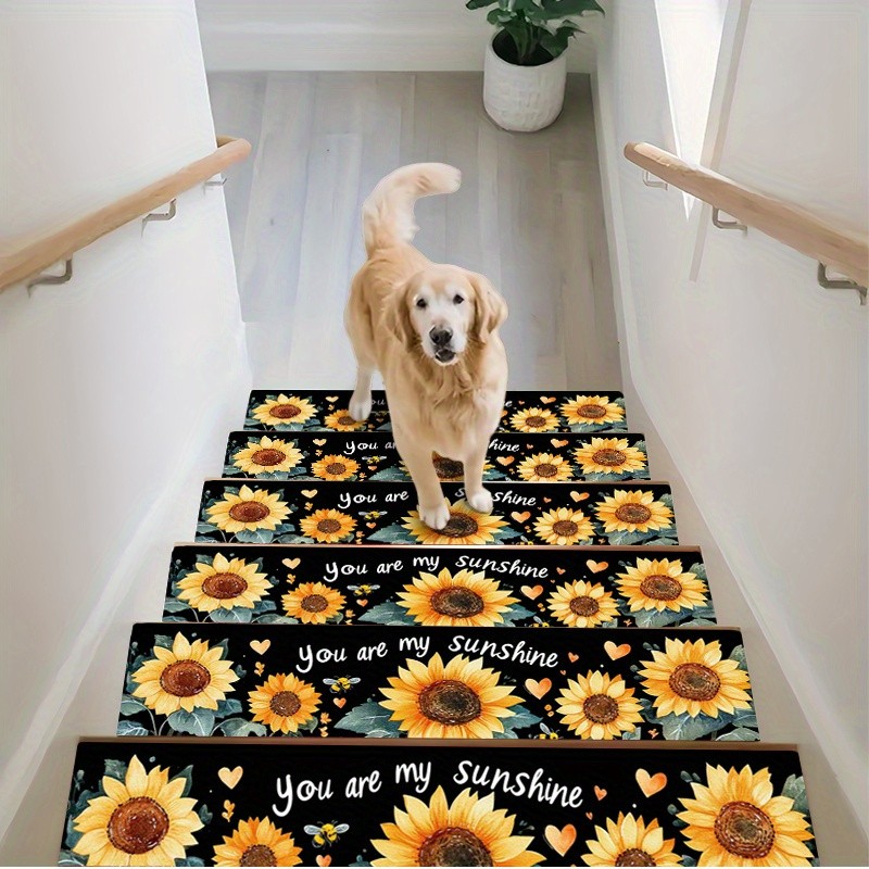 1/7/11pcs Spring, Patterned Non-Slip Stair Treads Mat Set 8" X 30" (20 X 76Cm) gallery