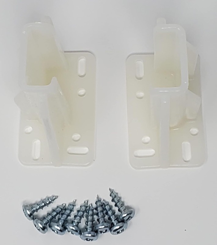2-Pack White Drawer Slide Rear Socket Blum Euro Cabinet Drawer Slides, Right & L gallery