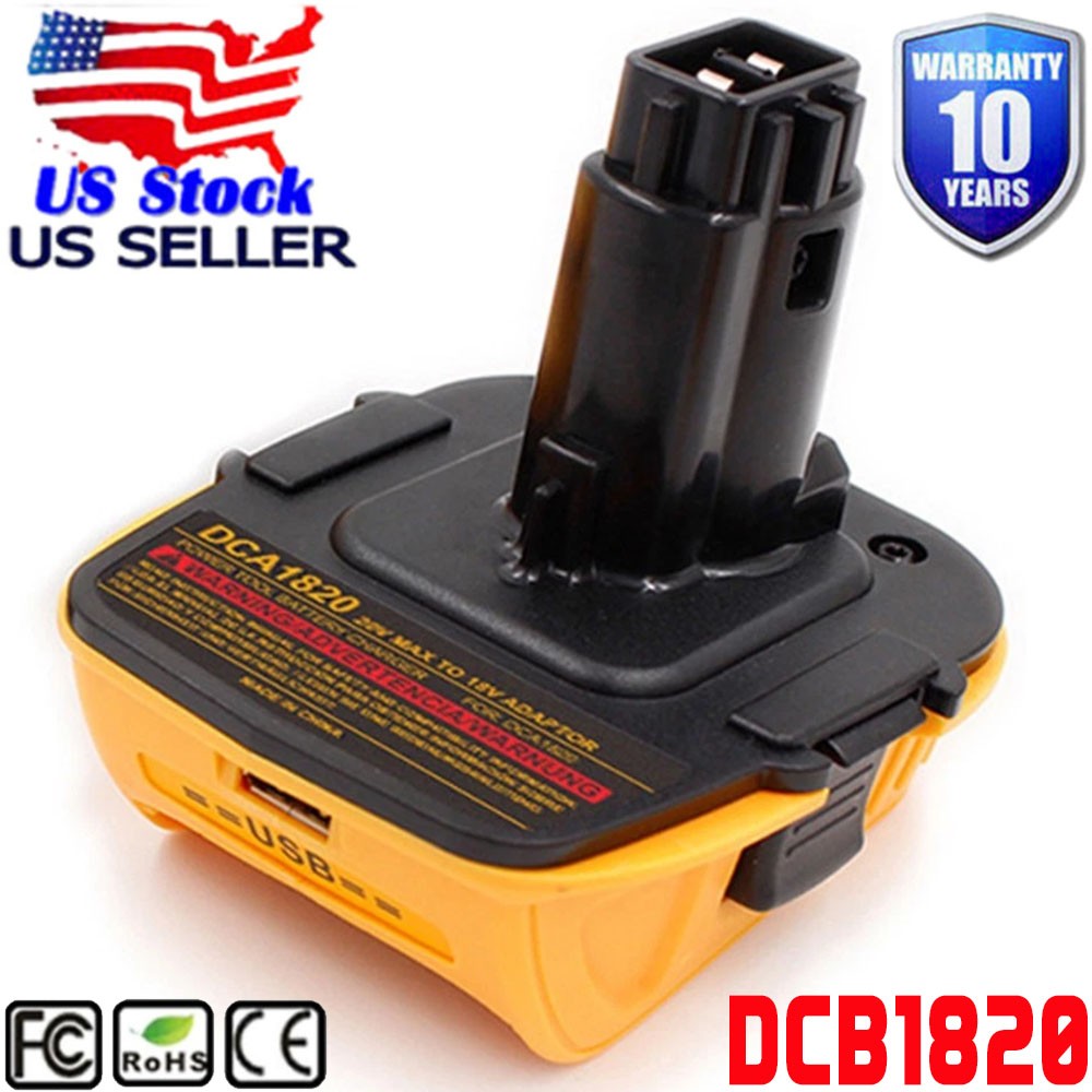 For DEWALT DCA1820 20V Battery Adapter Converter 18V to 20V Max Li-Ion Tools New gallery