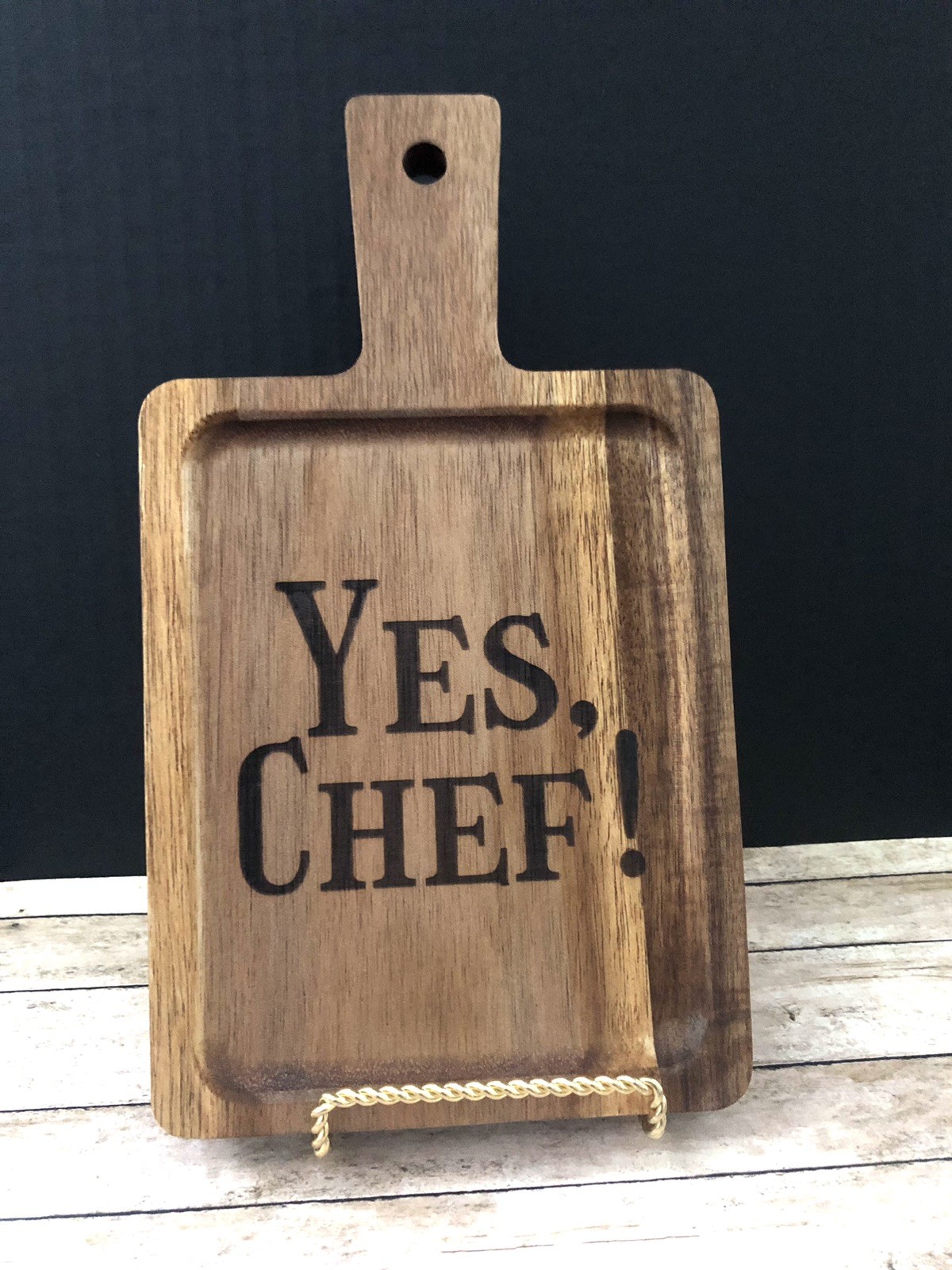 Yes, Chef! Mini Wooden Engraved Paddle gallery