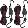 2PCS Kayak Rope Tie Downs Straps 1/4 x 12ft Adjustable Rope Ratchet Canoe Bow gallery