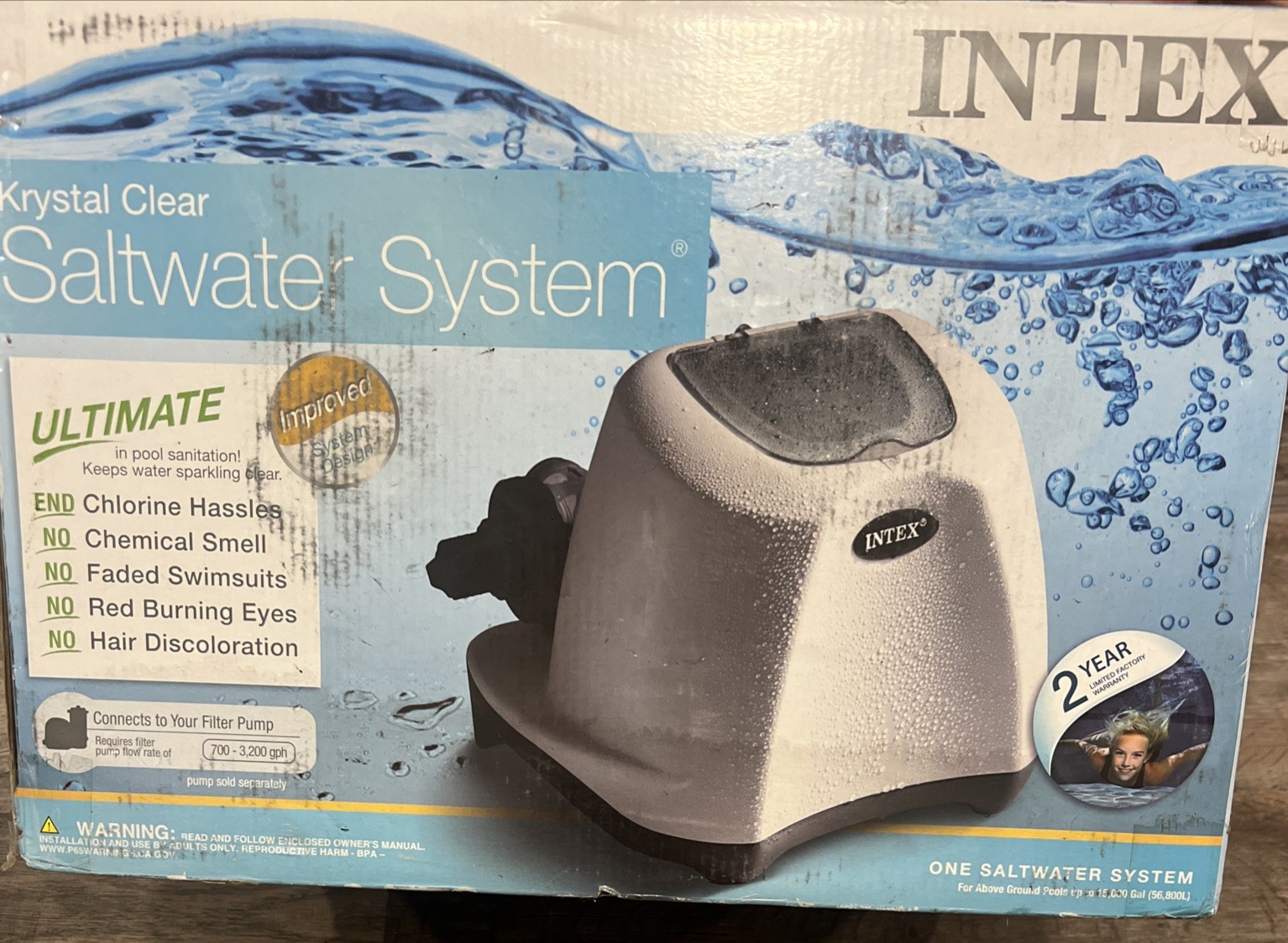 Intex Krystal Clear Saltwater System for Above-Ground Pools up to 15,000 Gallons gallery