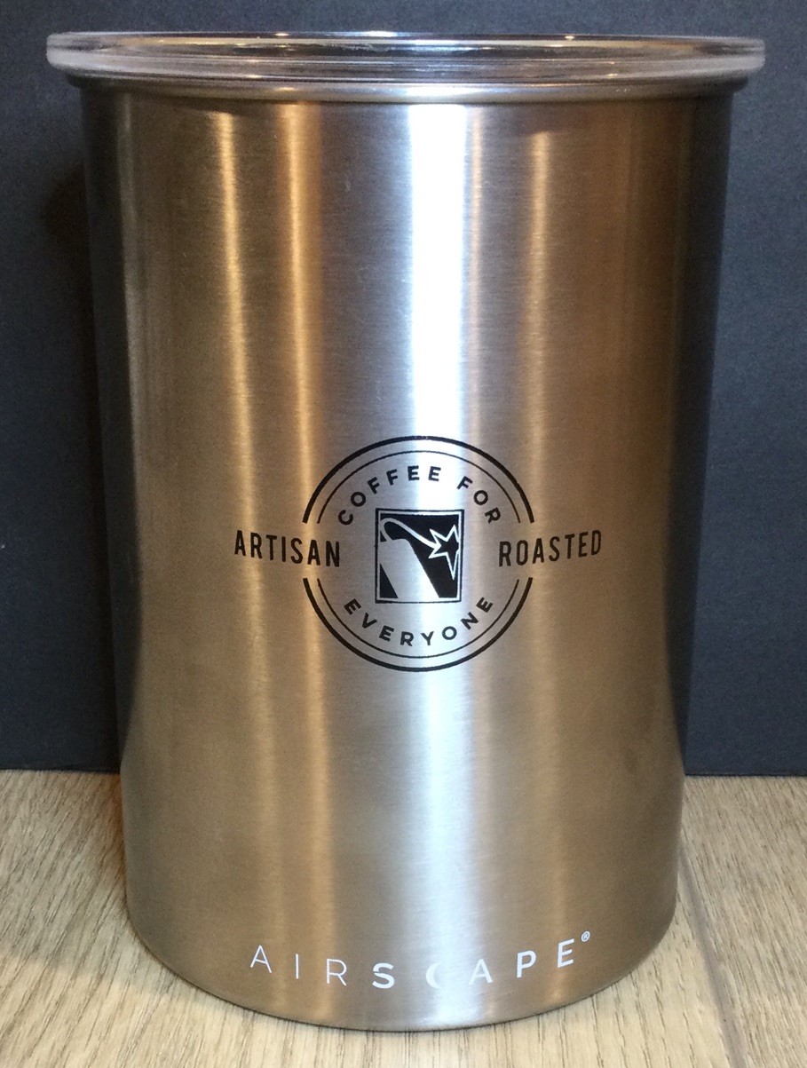 AirScape Planetary Design Coffee Storage Canister SS, NC Branded, 32oz gallery