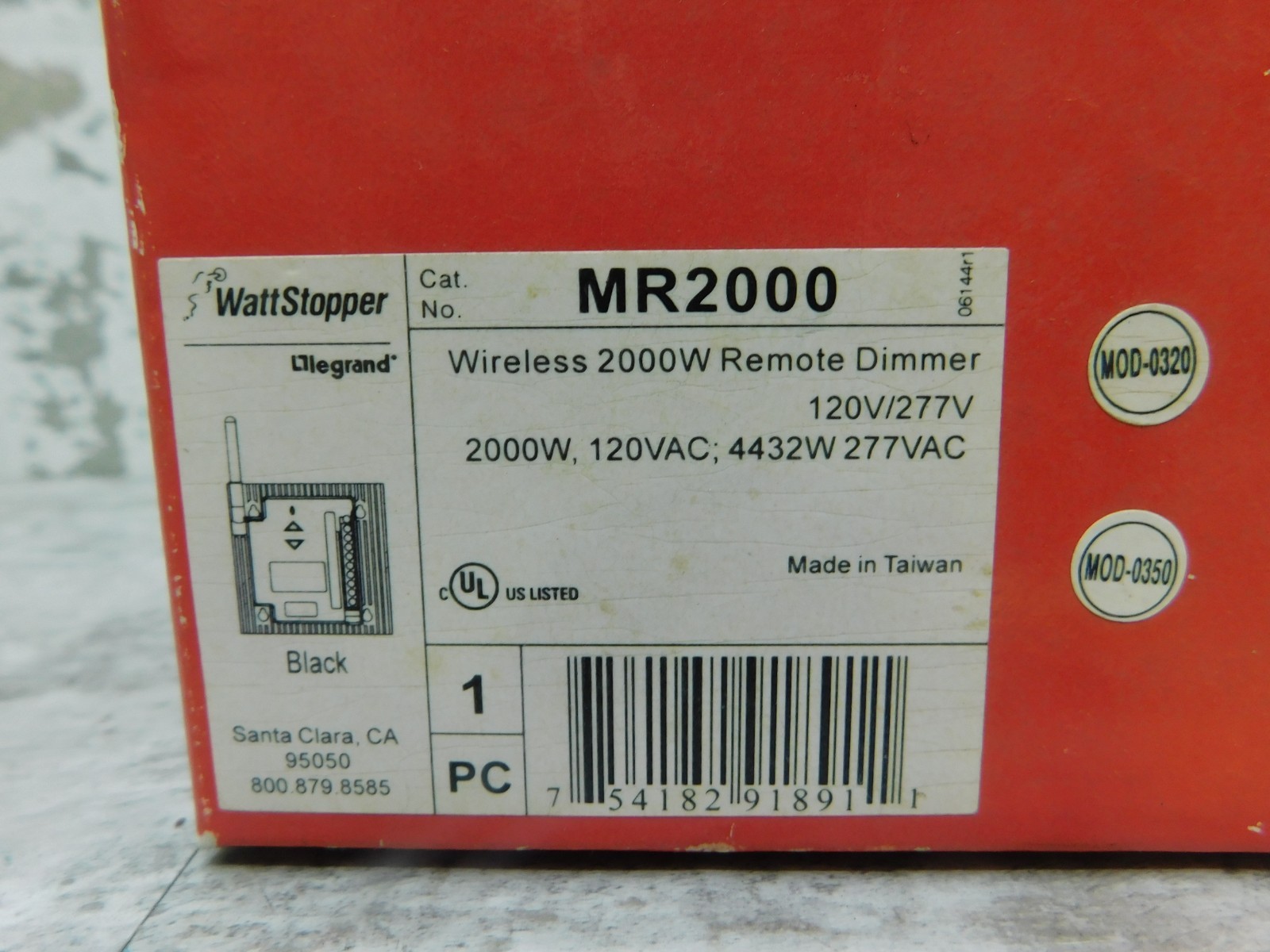 NEW Legrand WattStopper Wireless 2000W Remote Dimmer, MR2000, 120 VAC gallery