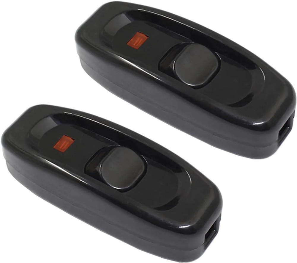 Inline Cord Switch, 2PCS On/Off Lamp Control Appliance Switch AC120V 10A, 250V 6