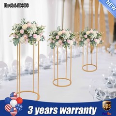3pcs Round Flower Holders Cylindrical Wedding Flower Rack Wedding Flower Stand