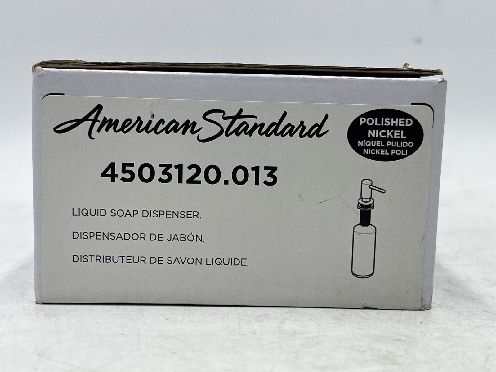 American Standard 4503.120 Deck Mounted Soap Dispenser - Nickel gallery