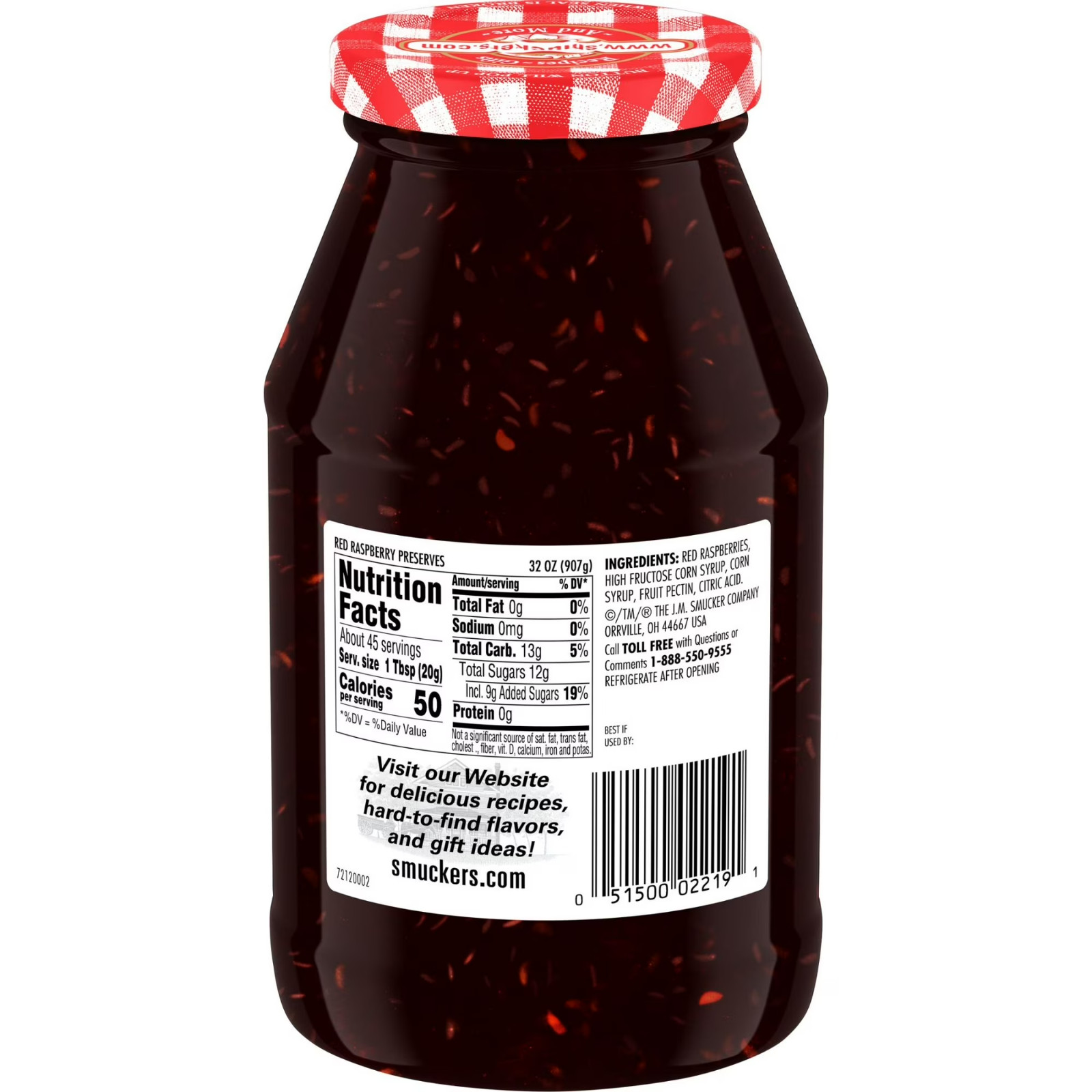 Smucker's Red Raspberry Preserves, 32 oz FREE SHIPPING gallery