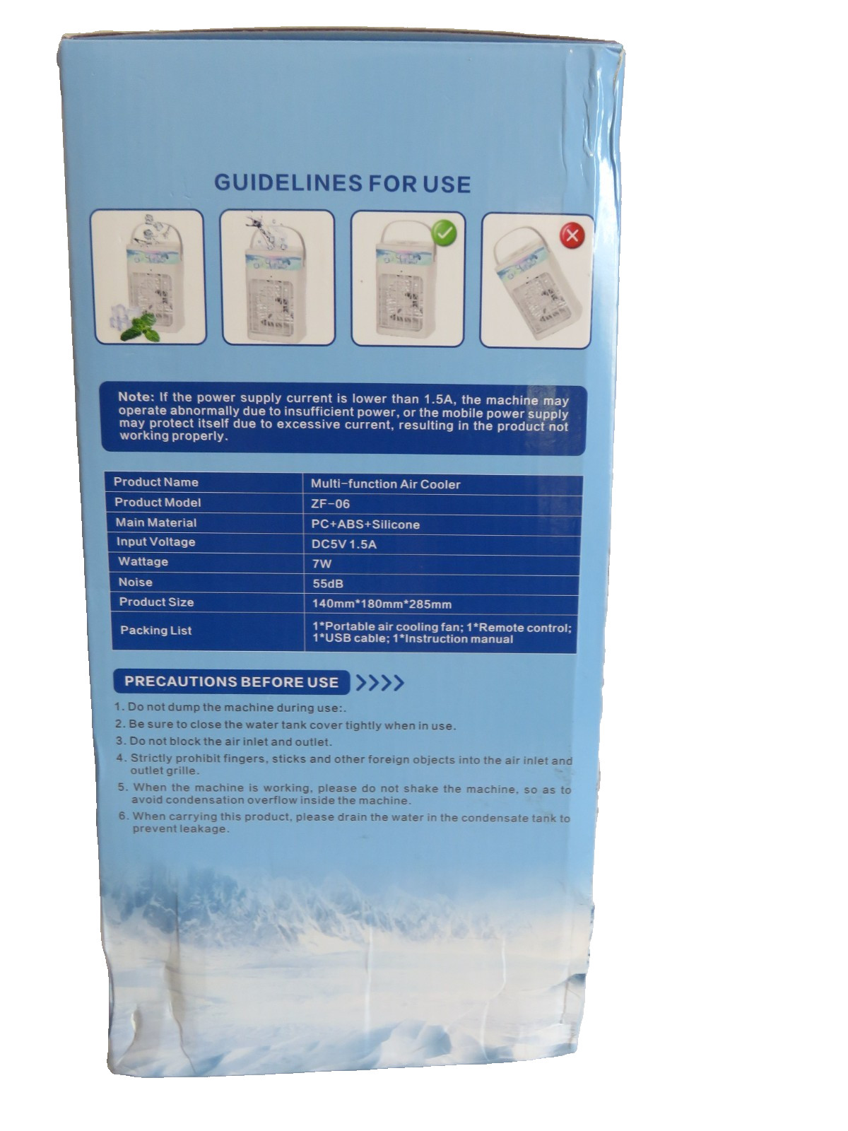 Multifunctional Air Cooler Large Space Air Supply Low Sound 1400ml Capacity NEW gallery