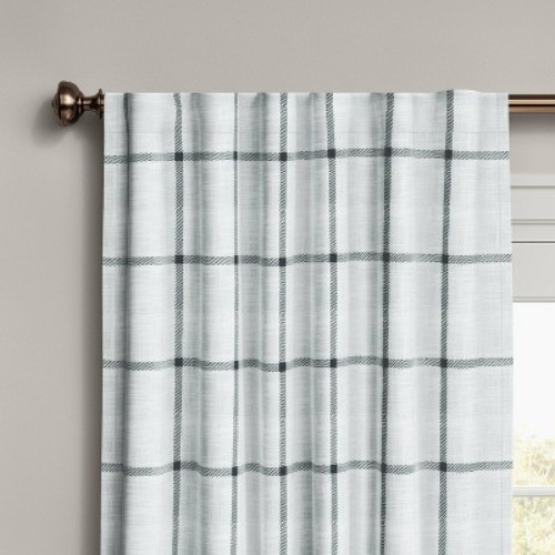 1pc Blackout Window Curtain Panel Gray - Threshold™ gallery
