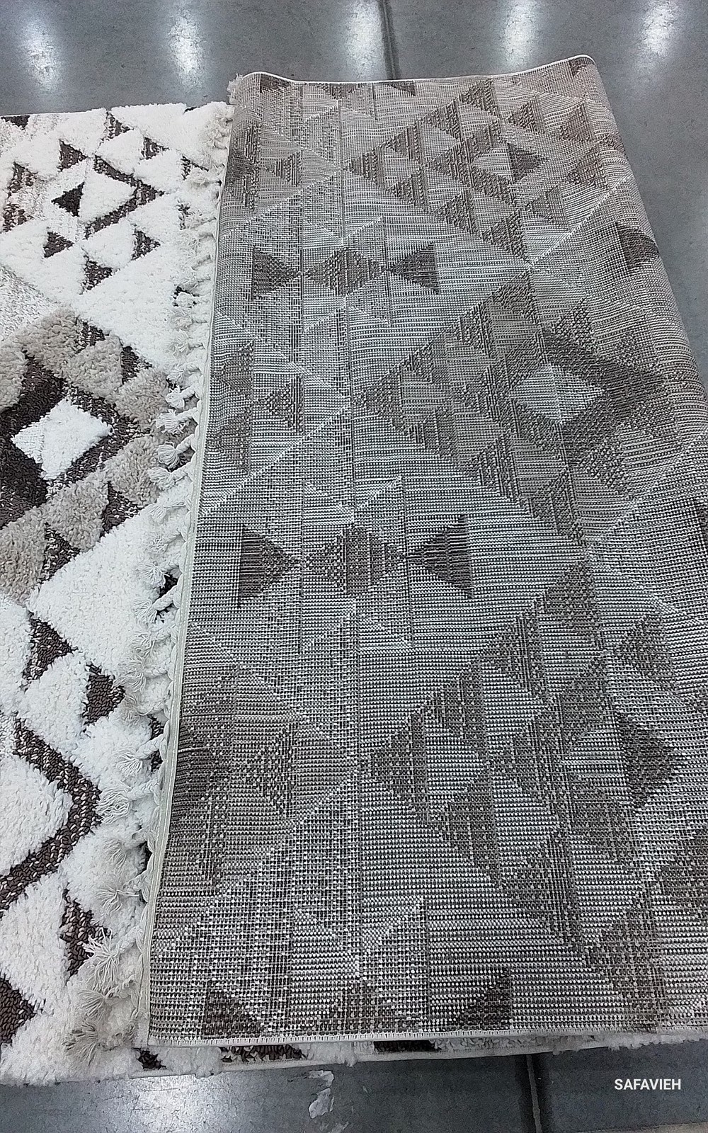 IVORY / BROWN 6'-7" x 9'-2" Back Stain Rug, Reduced Price 1172801585 MTS688A-6 gallery