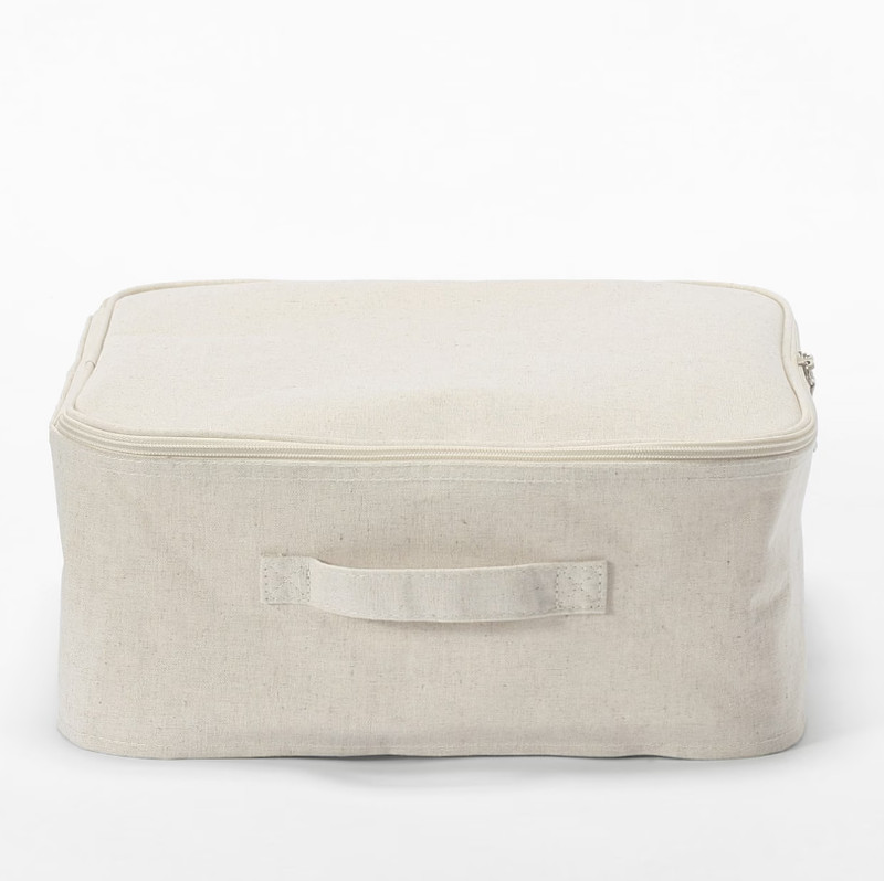 Fabric Softbox, Polyester Linen, Square Box w/Lid, 35 x 35 x 16cm, Brand "New" gallery