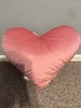 A Puffy Oversize Heart Throw Pillow, 21 in x 25 in. A Pink Heart Pillow!￼￼ gallery