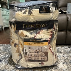 Pendleton Queen Comforter Set 2 Shams 2 Pillows 100% cotton,