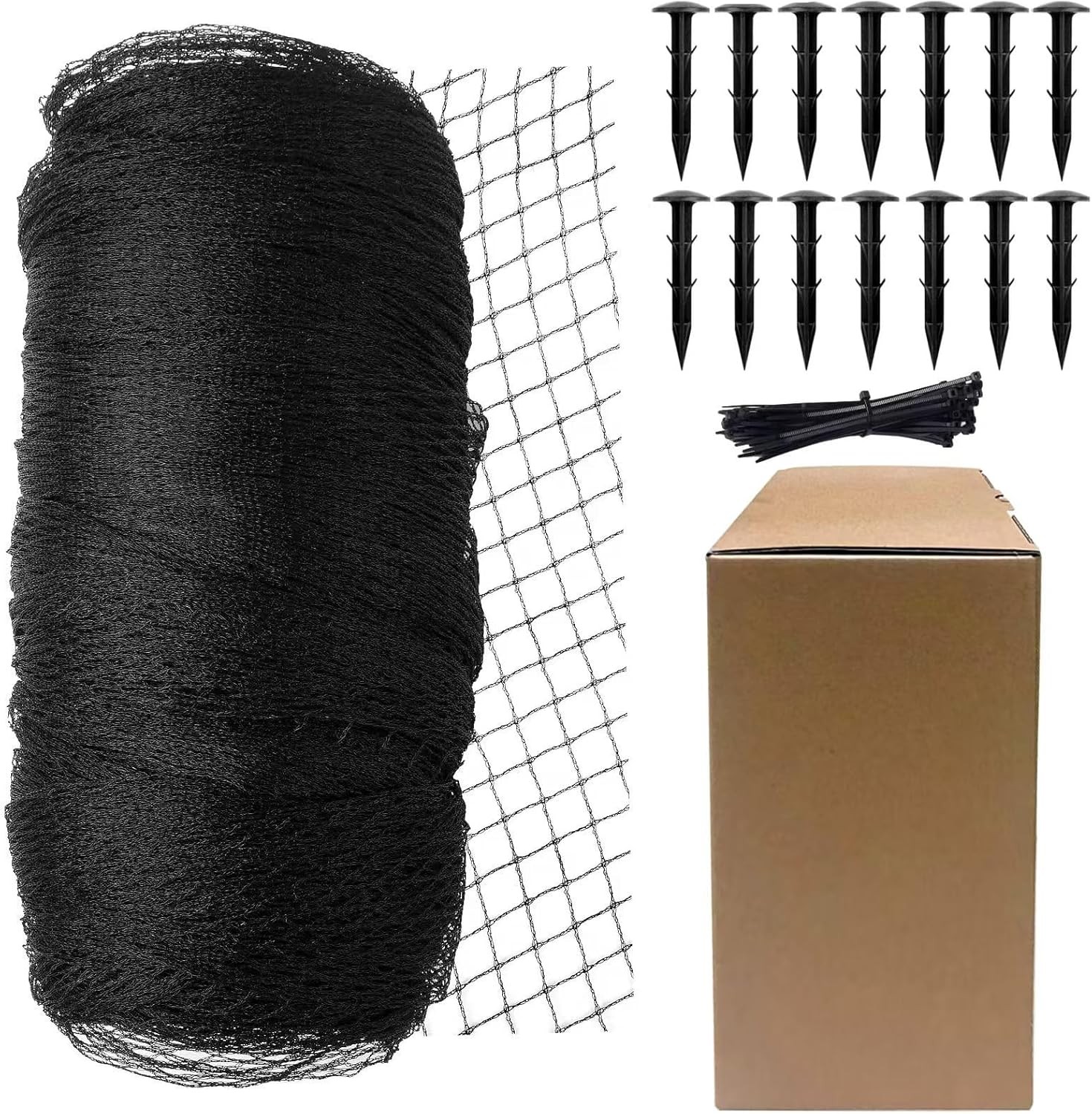 Koi Fish Pond Netting Shield 15ft x 20ft, Black Heavy Duty x gallery