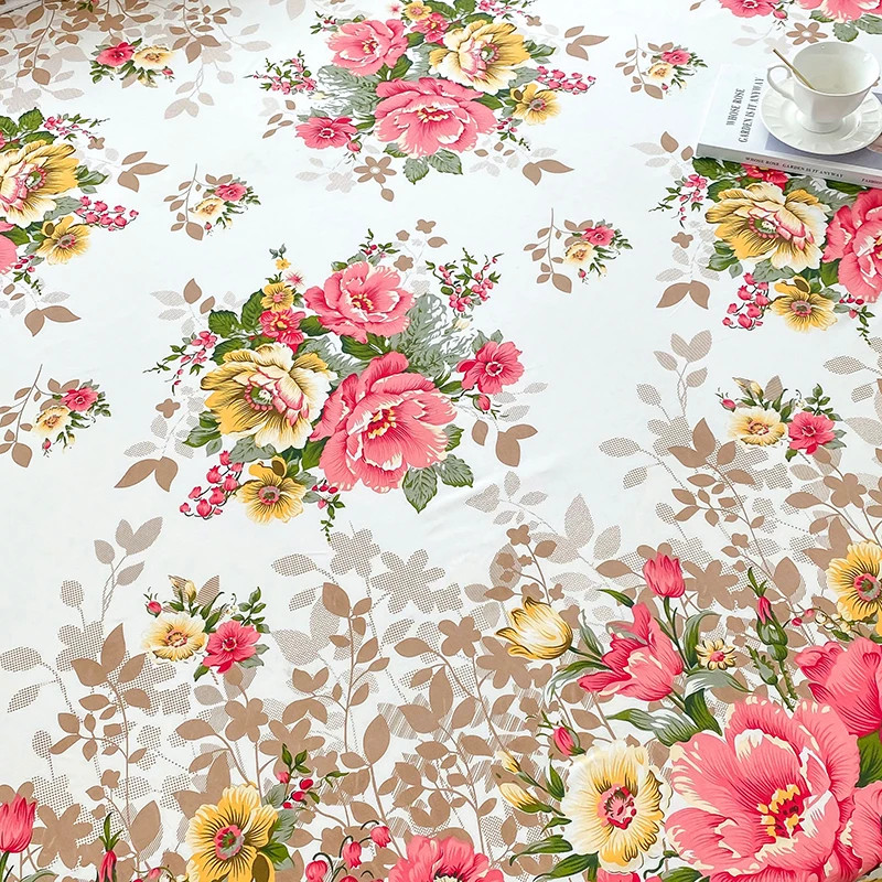Flower Printed Fitted Sheets Reactive Printed Single/Queen/King Mattress Cover gallery