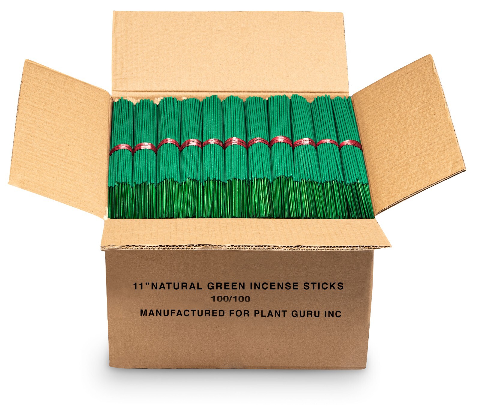 GREEN Unscented Incense Sticks 11" Bulk Wholesale - Natural Joss Blanks gallery