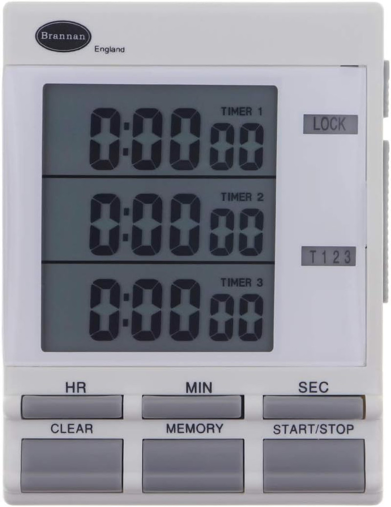 Digital Triple Kitchen Timer and Clock with Large LED Countdown Timer Numbers, A gallery