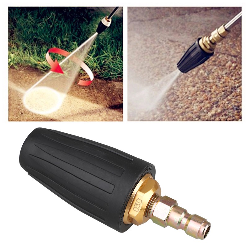 1/4" High Pressure Washer Fast Rotating Turbo Nozzle Spray Tip 4.0 GPM 3000PSI gallery