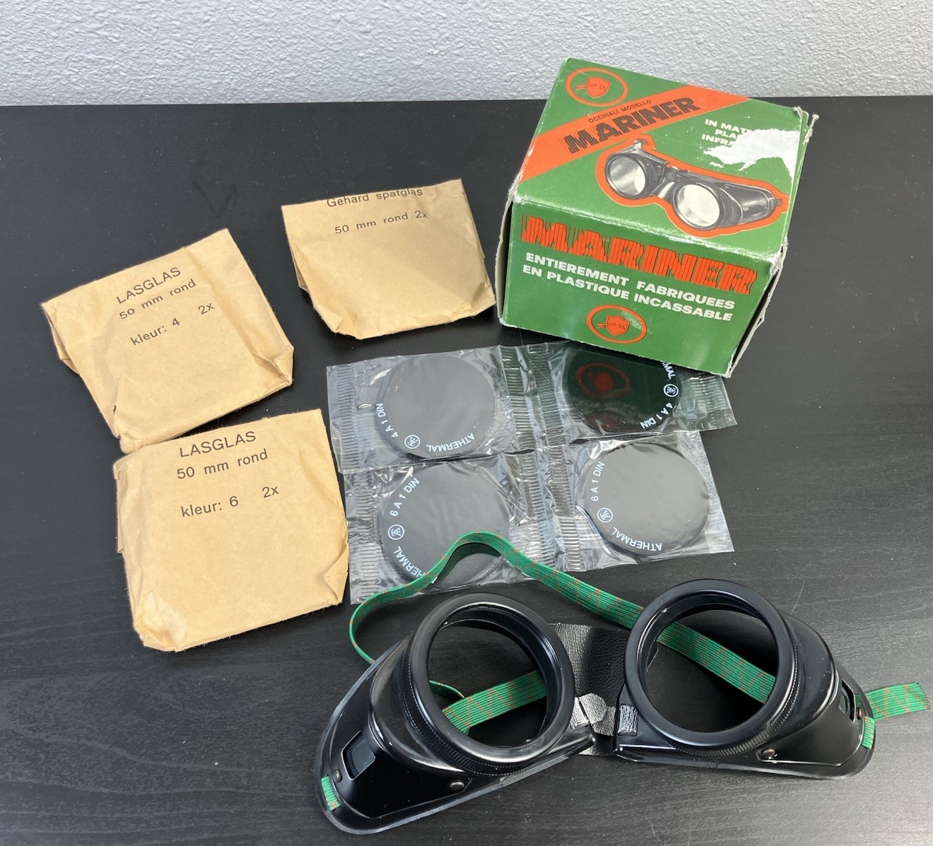 MARINER Safety Glasses Eye Protection Dark Goggles Shade 4,6 Casting Soldering gallery