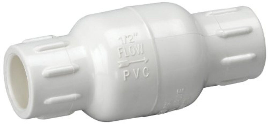 Homewerks VCK-P40-E7B In-Line Check Valve, Solvent x Solvent, PVC 1.5-Inch gallery