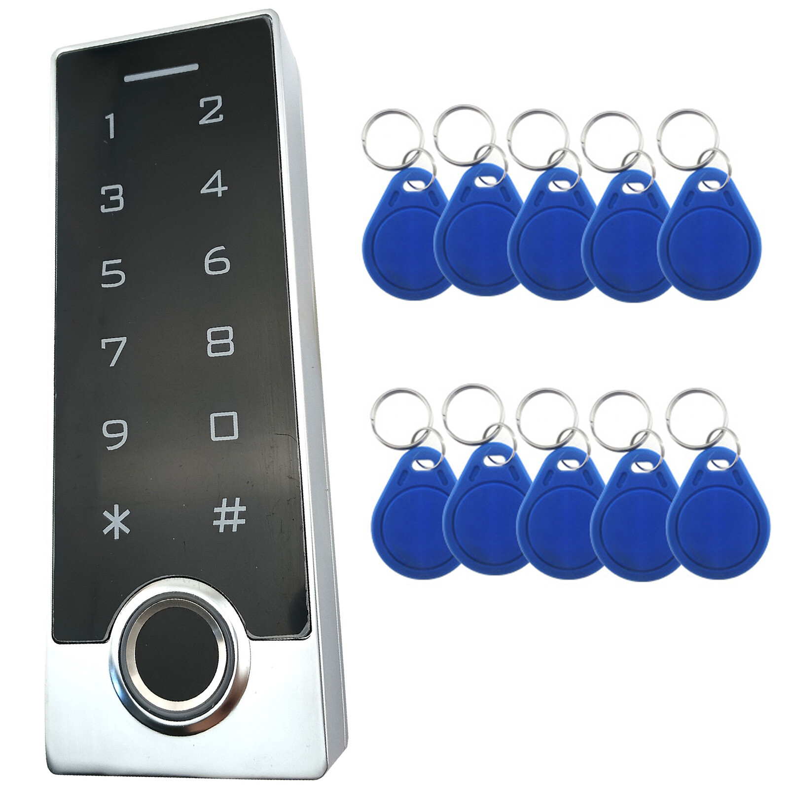 Fingerprint Access IC Tag 13.56MHz Writer Reader Waterproof Keypad Door Control gallery