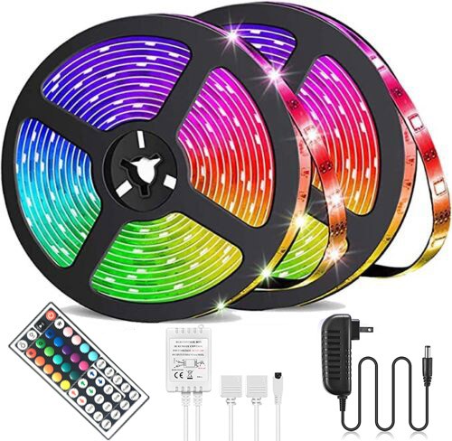 32FT Flexible Strip Light LED Remote Lights Room TV Party Christmas Holiday gift gallery